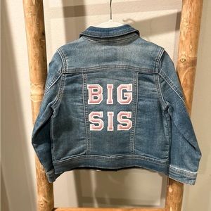 BIG SIS | Custom Toddler Denim Jacket